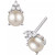 Cultured Freshwater Pearl (4-1/2mm) & Diamond Accent Stud Earrings