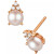 Cultured Freshwater Pearl (4-1/2mm) & Diamond Accent Stud Earrings