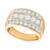 Men's Diamond Linear Cluster Ring (2 ct. t.w.) in 10k Gold