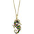 EFFY® Multi-Gemstone (7/8 ct. t.w.) and Diamond (1/5 ct. t.w.) Seahorse 18" Pendant Necklace in 14k Gold