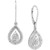 Diamond Teardrop Leverback Drop Earrings (1/10 ct. t.w.) in Sterling Silver