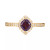 2-Pc. Set Amethyst (1/2 ct. t.w.) & White Topaz (1/4 ct. t.w.) Rings in Gold-Plated Sterling Silver (Also in Sky Blue Topaz)