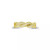 Cubic Zirconia Fashion in Sterling Silver and 14K Gold Over Sterling Silver Twisted Ring