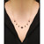 Onyx Marquise Station 17" Collar Necklace in 14k Gold-Plated Sterling Silver