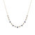 Black Sapphire Mini Cluster 17" Collar Necklace (7/8 ct. t.w.) in 14k Gold-Plated Sterling Silver