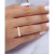 Cubic Zirconia Seven Stone S-Curve Ring in 14k Gold-Plated Sterling Silver