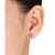 Created White Sapphire (1/3 ct. t.w.) Flower Stud Earrings in 18k Rose Gold Over Silver