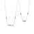 Fine Silver Plated Love and Mama Necklace Set, 2 Piece