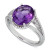 Amethyst Oval Swirl Ring (4 ct. t.w.) in Sterling Silver (Also in Sky Blue Topaz & Green Quartz)