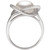 Cultured Freshwater Pearl (9mm) & Cubic Zirconia Statement Ring in Sterling Silver