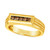 Chocolatier® Men's Chocolate Diamond Rope Design Ring (1/3 ct. t.w.) in 14k Gold