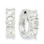 Diamond Small Hoop Earrings in 14k White Gold (1-1/2 ct. t.w.)