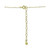 Cubic Zirconia Marquise Cross Pendant Necklace in 18k Gold-Plated Sterling Silver, 16" + 2" extender, Created for Macy's