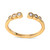 2-Pc. Set Cubic Zirconia Bezel & Baguette Stack Rings in 18k Gold-Plated Sterling Silver, Created for Macy's