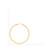 Textured Tube Large Hoop Earrings in 14k Gold, 60mm
