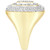 Men's Diamond Square Halo Cluster Ring (3 ct. t.w.) in 10k Gold