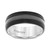 Men's Satin Finish Band in Black Tungsten Carbide