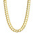 20" Open Curb Link Chain Necklace (7mm) in Solid 14k Gold