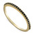Black Spinel Narrow Band in 18k Gold-Plated Sterling Silver, Created for Macy's