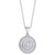 Diamond 1/4 ct. t.w. Circle Pendant Necklace in Sterling Silver