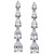 Cubic Zirconia Graduated Linear Earrings in Sterling Silver (8 ct. t.w.)