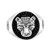 EFFY® Men's Black Spinel Panther Ring in Sterling Silver