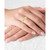 Cubic Zirconia Evil Eye Statement Ring in 14k Gold-Plated Sterling Silver