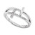 Diamond Double East-West Cross Ring (1/10 ct. t.w.) in Sterling Silver