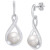 Cultured Freshwater Pearl (7mm) and Diamond (1/10 ct. t.w.) Drop Earrings in 14K Gold