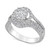 Diamond Open Halo Engagement Ring (1 ct. t.w.) in 14k White Gold