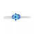 Lab-Created Spinel (1/10 ct. t.w.) & Enamel Evil Eye Ring