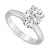 Certified Lab Grown Diamond Oval-Cut Solitaire Engagement Ring (3 ct. t.w.) in 14k Gold