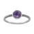 Amethyst (5/8 ct. t.w.) & Cubic Zirconia Bezel Ring in Sterling Silver, (Also in Labradorite), Created for Macy's