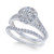 Diamond Halo Bridal Set (1-1/2 ct. t.w.) in 14k White Gold