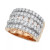Five-Row Diamond Band (3 ct. t.w.) in 14k White, Yellow or Rose Gold