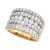 Five-Row Diamond Band (3 ct. t.w.) in 14k White, Yellow or Rose Gold