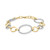 Diamond Oval Link Bracelet (1 ct. t.w.) in 14k Gold-Plated Sterling Silver, Created for Macy's