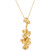 Nude Diamond Floral 18" Pendant Necklace (1/3 ct. t.w.) in 14k Gold