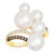 Vanilla Pearls (5-10mm) & Diamond (1/3 ct. t.w.) Cloud Cluster Ring in 14k Gold