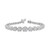 Diamond Cluster Fancy Link Tennis Bracelet (2-1/2 ct. t.w.) in 10k White Gold