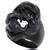 Men's Cubic Zirconia Skull Ring in Black Ion-Plated Stainless Steel