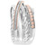 EFFY® Diamond Crossover Statement Ring (1/10 ct. t.w.) in Sterling Silver and 14k Rose Gold