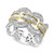 Duo by EFFY® Diamond Statement Ring (1-1/10 ct. t.w.) in 14k White and Yellow Gold