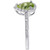 Peridot (5/8 ct. t.w.) & Diamond (1/8 ct. t.w.) Ring in 14k White Gold