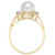Cultured Freshwater Pearl & Diamond (1/10 ct. t.w.) Ring in 14k Gold
