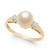 Cultured Freshwater Pearl & Diamond (1/10 ct. t.w.) Ring in 14k Gold