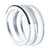 3-Pc. Set White Diamond (1/5 ct. t.w.) & Black Diamond (1/20 ct. t.w.) Stack Rings in Sterling Silver