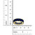 Created Blue Spinel Emerald Cut Eternity Band in 14k Yellow Gold Plated Sterling Silver