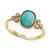 EFFY® Turquoise & Diamond (1/10 ct. t.w.) Ring in 14k Gold
