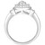 Diamond Oval Starburst Cluster Ring (1/2 ct. t.w.) in 14k White Gold